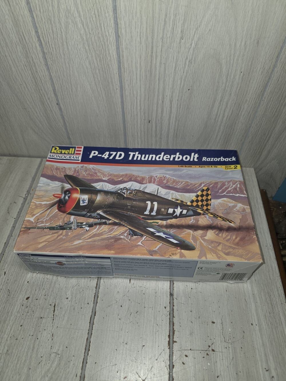 Vtg 1993 Revell WWII US Army P47D Thunderbolt Razerback Model Kit 1:48 Scale NIB